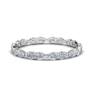 East West Pear Eternity Band